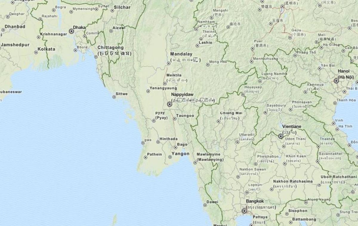 gps bản đồ cho Myanmar