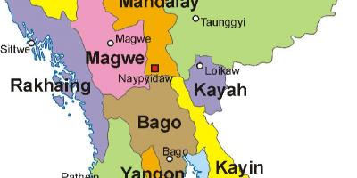 Myanmar bản đồ ảnh