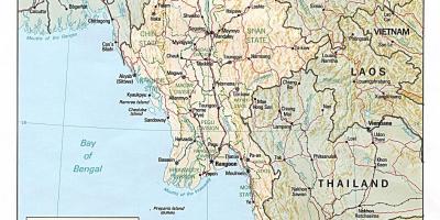 Ẩn Myanmar bản đồ