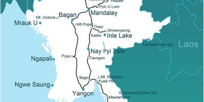 Một bản đồ Myanmar